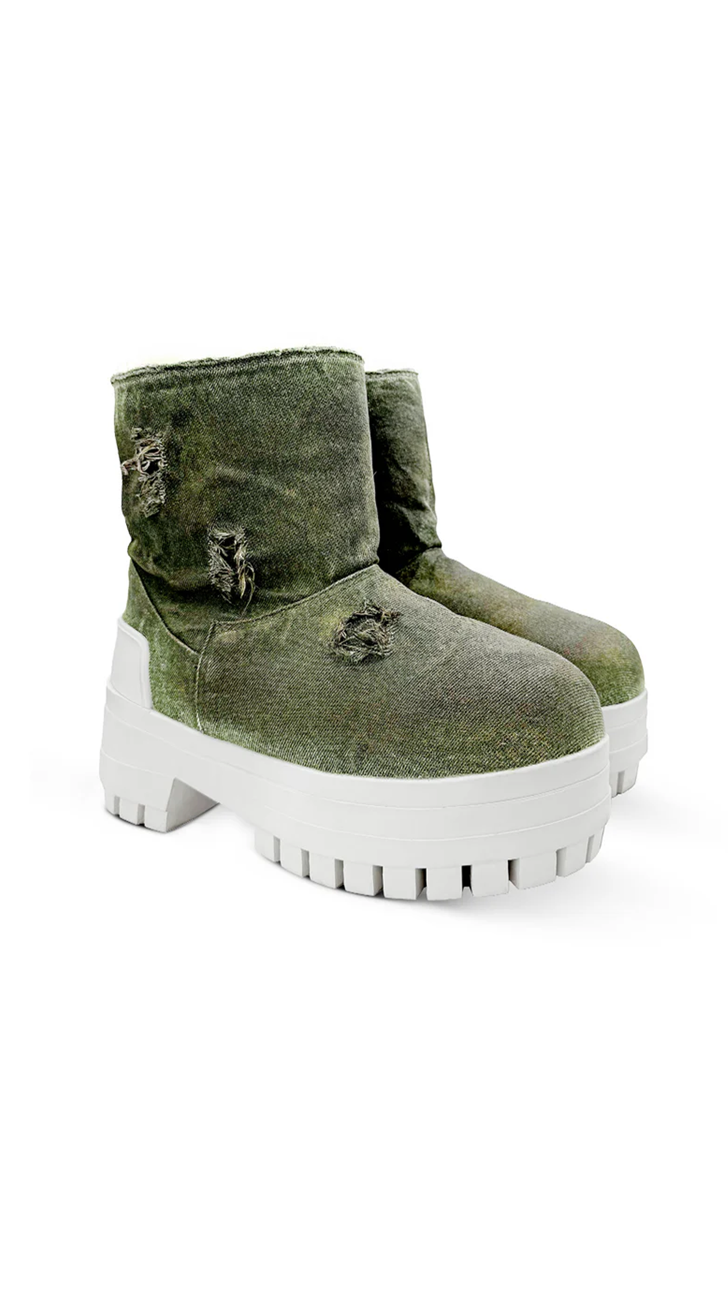 Demaci® XGG Denim Boots - Green