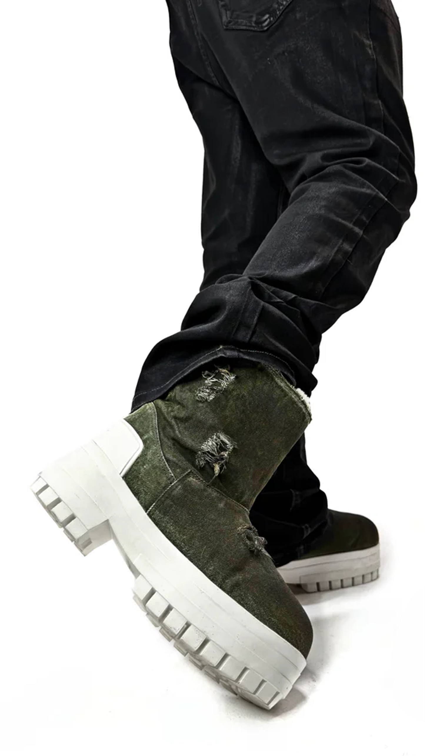 Demaci® XGG Denim Boots - Green